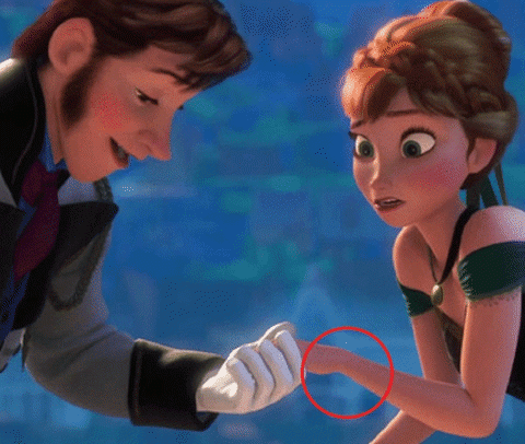 Le poignet de la princesse est plus étroit que la largeur de ses yeux.